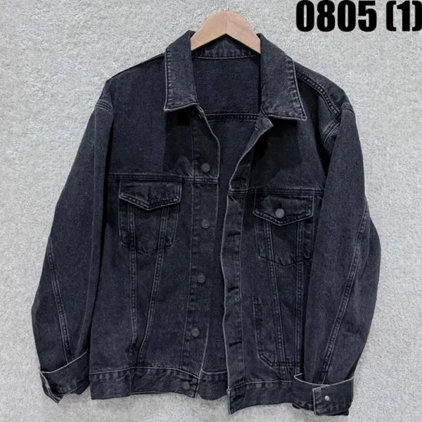 [BUNJANG] Men's Black Denim Jacket / 남성 데님 자켓 블랙