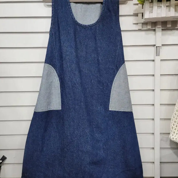[BUNJANG] Sleeveless Denim Dress / #여성의류청량한 데님 소재의 민소매 원피스