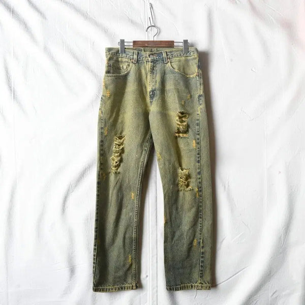 [BUNJANG] Levi's 505 Regular Fit Straight Leg Jeans / 리바이스 505 청바지 데님팬츠 M0840