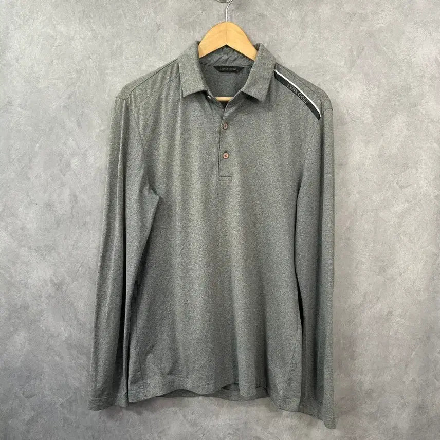 [BUNJANG] Rinascimento Golf Long Sleeve Polo Shirt Grey M / 링스 골프 롱슬리브 폴로셔츠 그레이 M