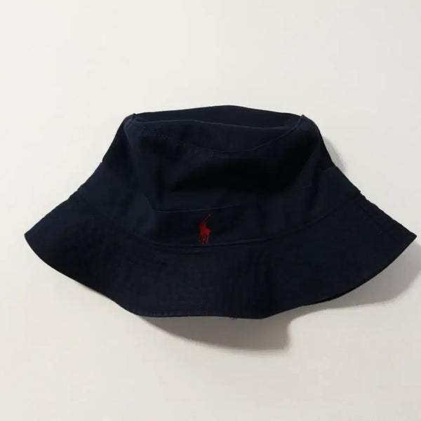 [BUNJANG] Polo Ralph Lauren 90's Navy Cotton Chino Bucket Hat 58cm / [58cm] 90's 폴로 랄프로렌 네이비 코튼 치노 버킷햇