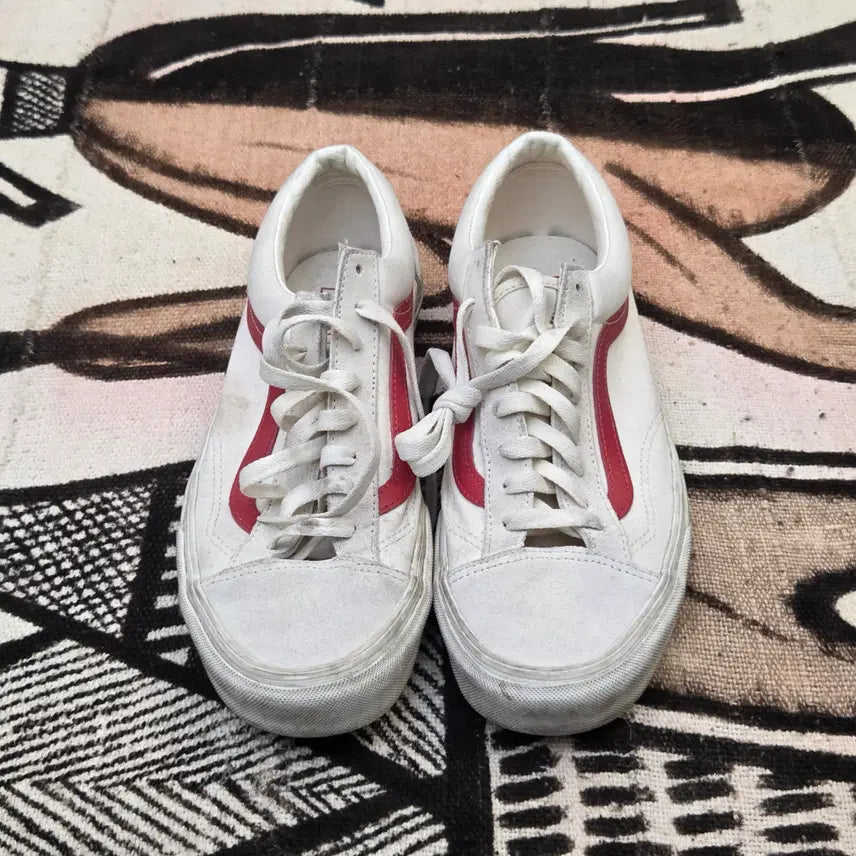 [BUNJANG] Vans Style 36 White/Red / 285 반스 스타일 36 화이트/레드