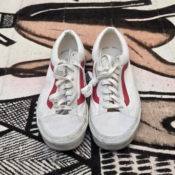 [BUNJANG] Vans Style 36 White/Red / 285 반스 스타일 36 화이트/레드