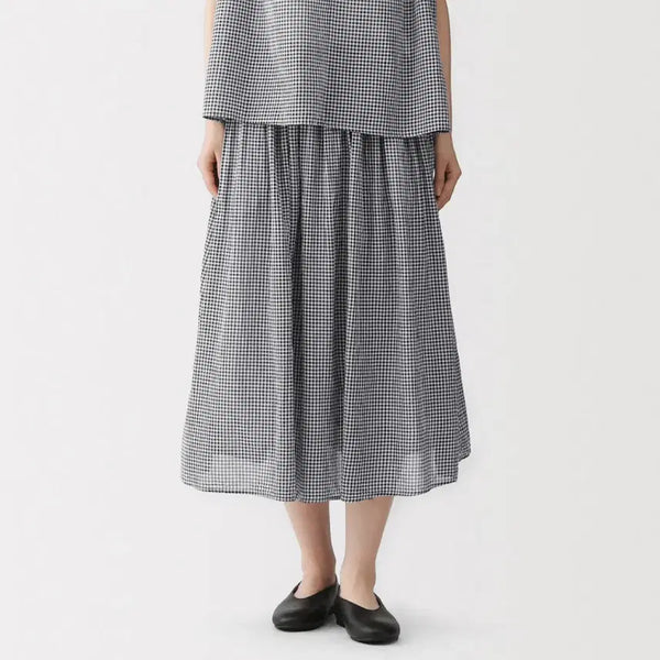 [BUNJANG] Muji Gather Skirt / [새상품] [8/8까지만판매] 모리걸 하구미 빈티지 무인양품 무지 유니클로 GU 연늘 강연 개더 스커트 BE1ZZA6S