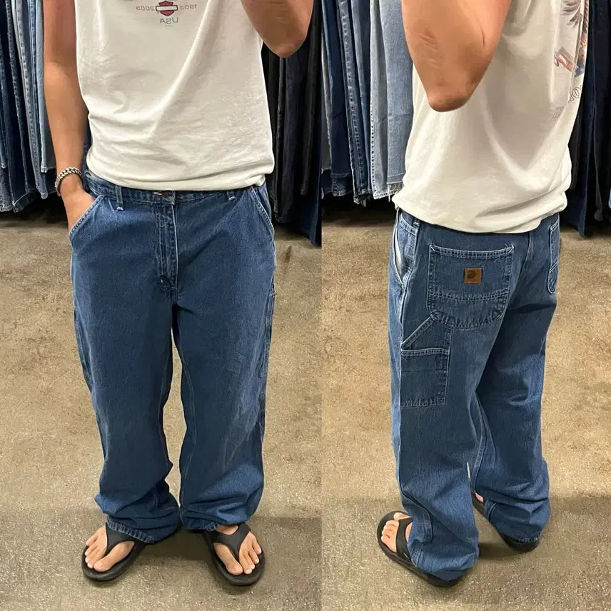 [BUNJANG] Carhartt B13 Denim Carpenter Pants / 칼하트 B13 데님 카펜터 팬츠 (34)