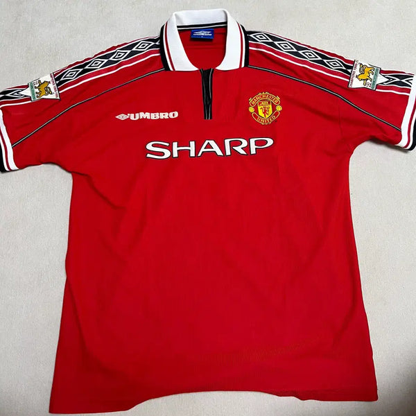 [BUNJANG] Manchester United 1998-1999 Umbro Denis Irwin #3 Home Jersey XL / 9899 맨유 엄브로 유니폼 3번 데니스 어윈 마킹