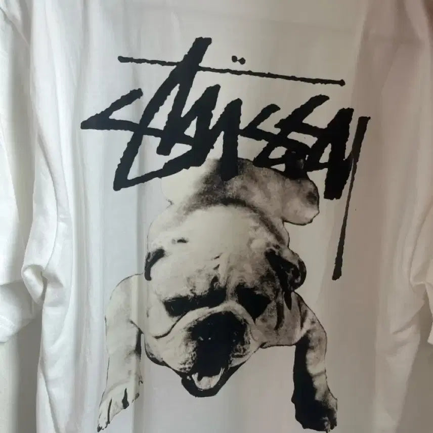 [BUNJANG] Stussy Bulldog T-Shirt / 스투시 불독 반팔