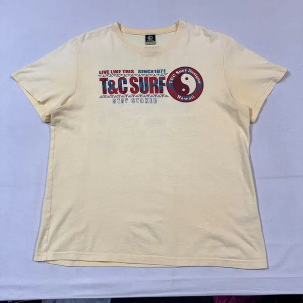 [BUNJANG] T&C Surf Designs Hawaiian Surf Graphic T-Shirt / L) T&C Surf Designs 하와이안 서프 그래픽 티셔츠