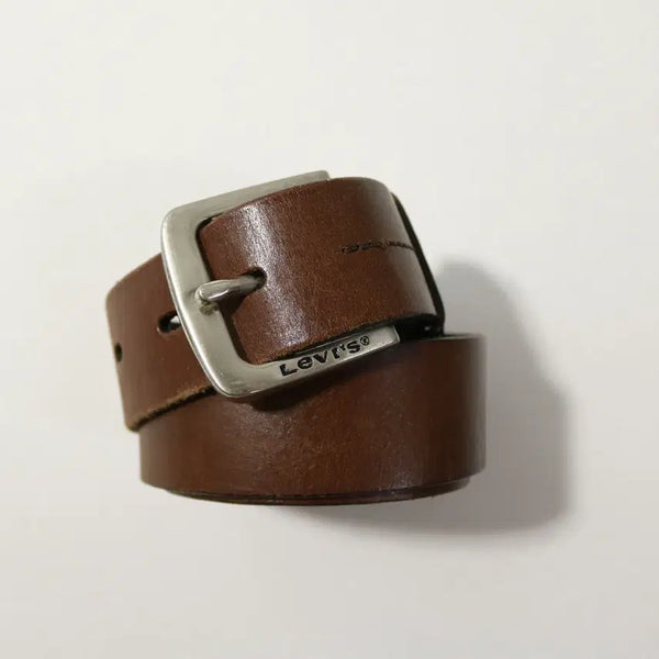 [BUNJANG] Levi's 90s Genuine Leather Belt (32-34 inch) / [32~34인치] 90's 리바이스 소가죽 벨트