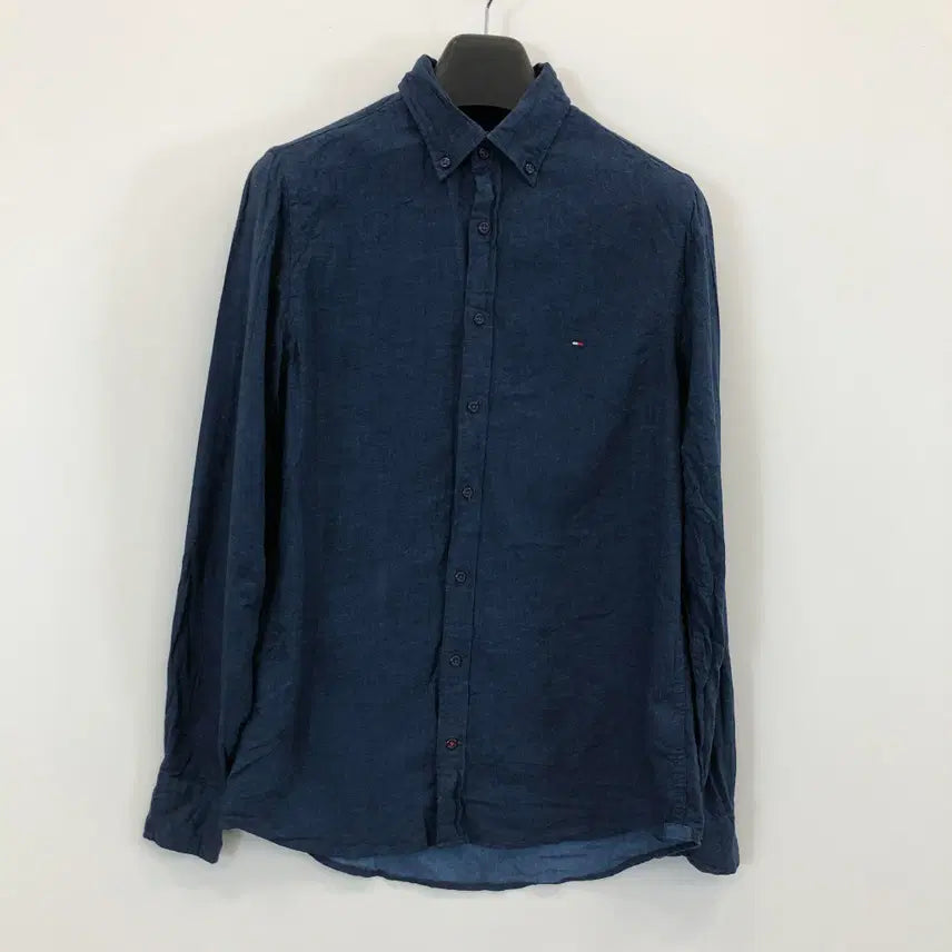 [BUNJANG] Tommy Hilfiger Embroidered Logo Indigo Shirt Size S / 타미힐피거 자수로고 인디고셔츠 S