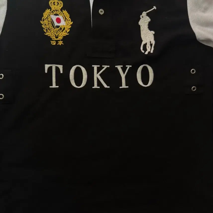 [BUNJANG] Polo Ralph Lauren Tokyo Big Pony Polo Shirt Black L / 폴로 랄프로렌 도쿄 빅포니 카라티 블랙 치프키프