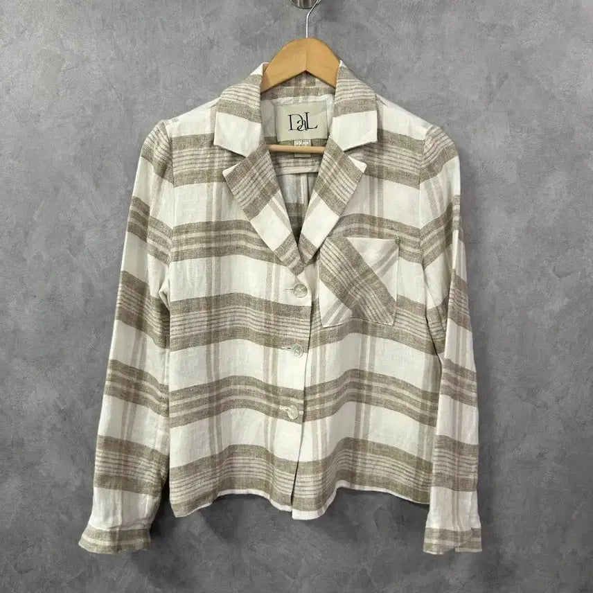 [BUNJANG] DLB Check Pattern Shirt Blazer S / DLB 체크 무늬 셔츠 블레이저  S