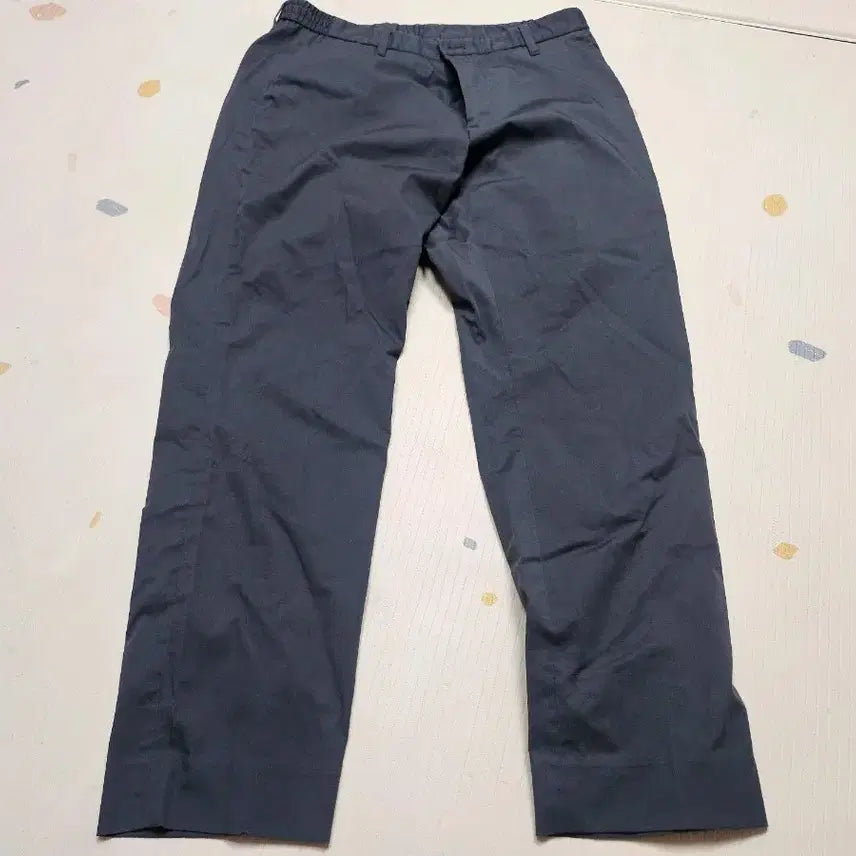 [BUNJANG] Aweek Cotton Pants Navy Charcoal / Aweek 팬츠 네이비 차콜 면바지