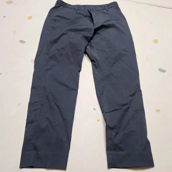 [BUNJANG] Aweek Cotton Pants Navy Charcoal / Aweek 팬츠 네이비 차콜 면바지