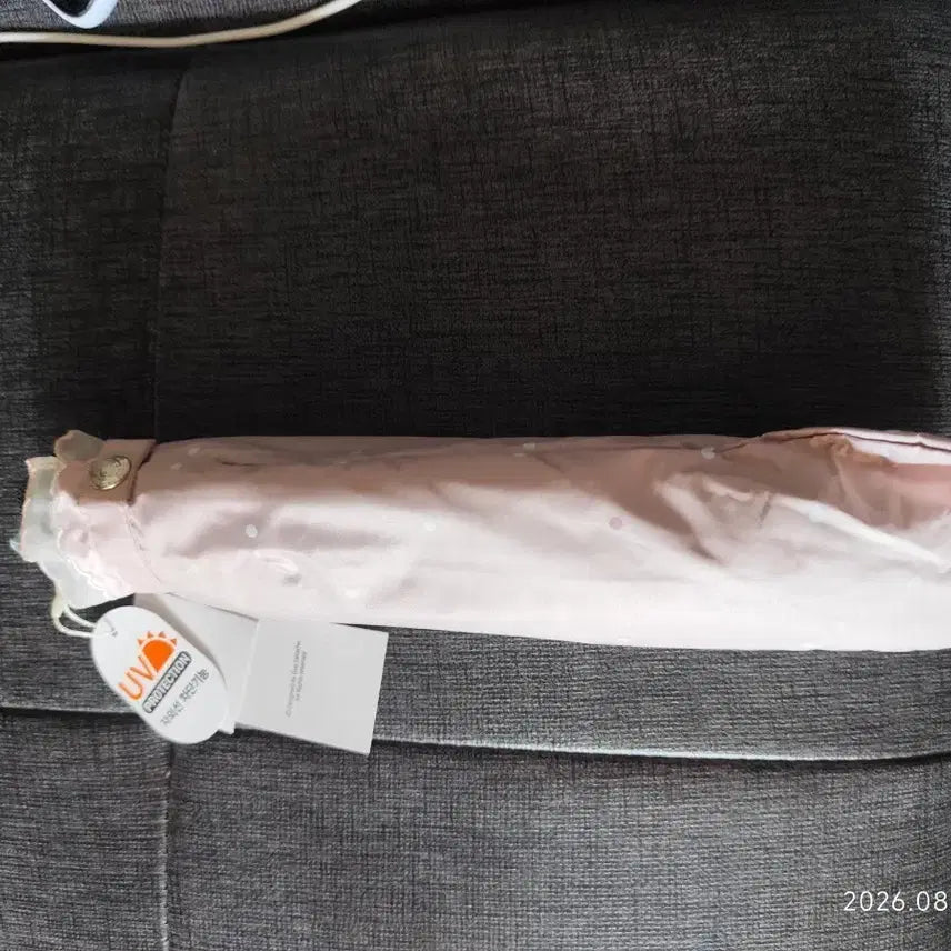 [BUNJANG] Guy Laroche Pink Dot Pattern Folding Sun Umbrella / 기라로쉬 연핑크색 도트 무늬 우양산 새제품