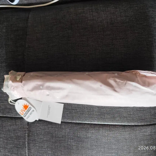 [BUNJANG] Guy Laroche Pink Dot Pattern Folding Sun Umbrella / 기라로쉬 연핑크색 도트 무늬 우양산 새제품