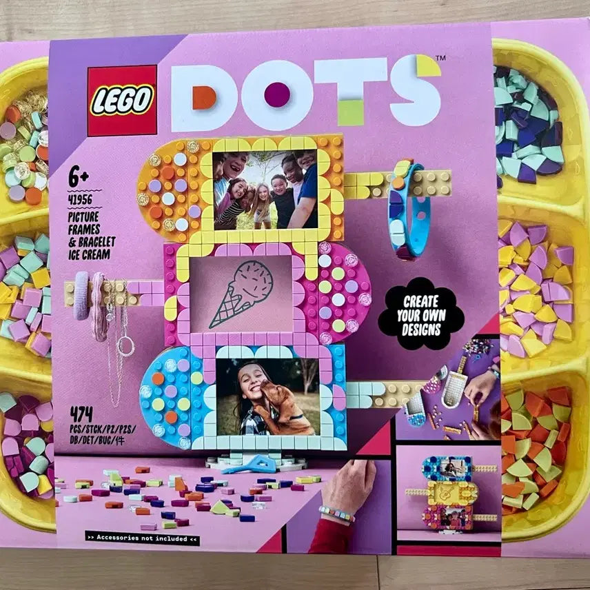 [BUNJANG] LEGO 41956 DOTS Ice Cream Picture Frame & Bracelet Set / 레고 41956 도트 아이스크림 사진액자와 팔찌 세트