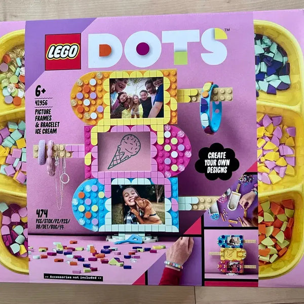 [BUNJANG] LEGO 41956 DOTS Ice Cream Picture Frame & Bracelet Set / 레고 41956 도트 아이스크림 사진액자와 팔찌 세트