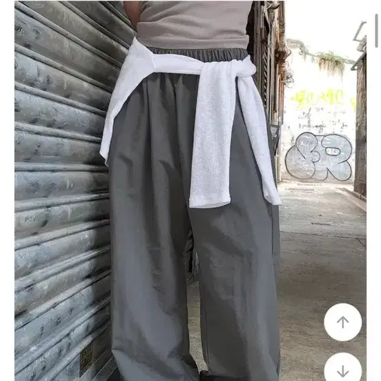 [BUNJANG] Daily Jue Nylon Banding Pants Khaki / 데일리쥬 나일론 팬츠 카키 썸머 시원 데어 밴딩 팬츠 에이블리