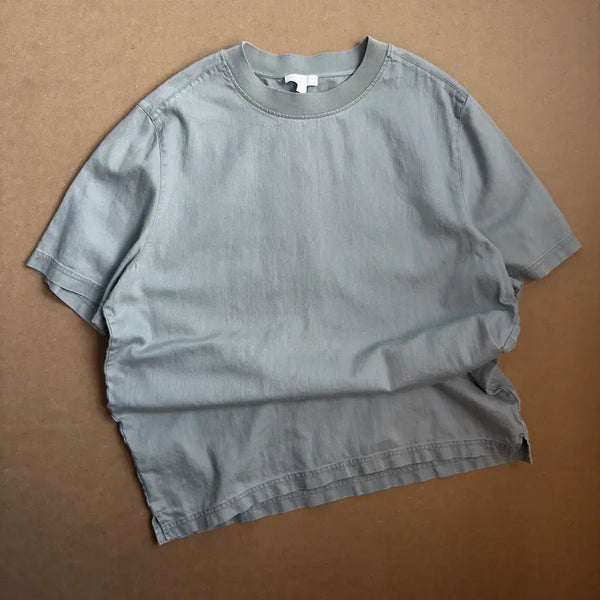 [BUNJANG] COS Cool Denim Fabric Short Sleeve T-Shirt (L) / 코스 시원한 데님원단 반팔(L)
