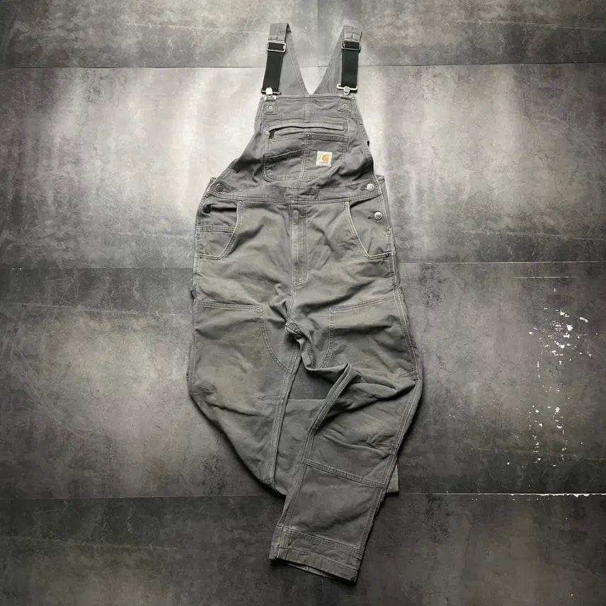 [BUNJANG] Carhartt 00s Grey Carpenter Utility Overalls A01365 / CARHARTT 00s 칼하트 그레이 카펜터 유틸리티 오버롤 A01365