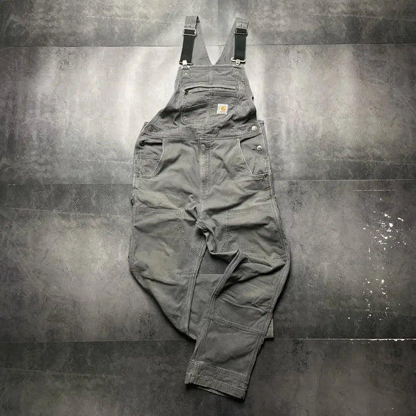 [BUNJANG] Carhartt 00s Grey Carpenter Utility Overalls A01365 / CARHARTT 00s 칼하트 그레이 카펜터 유틸리티 오버롤 A01365