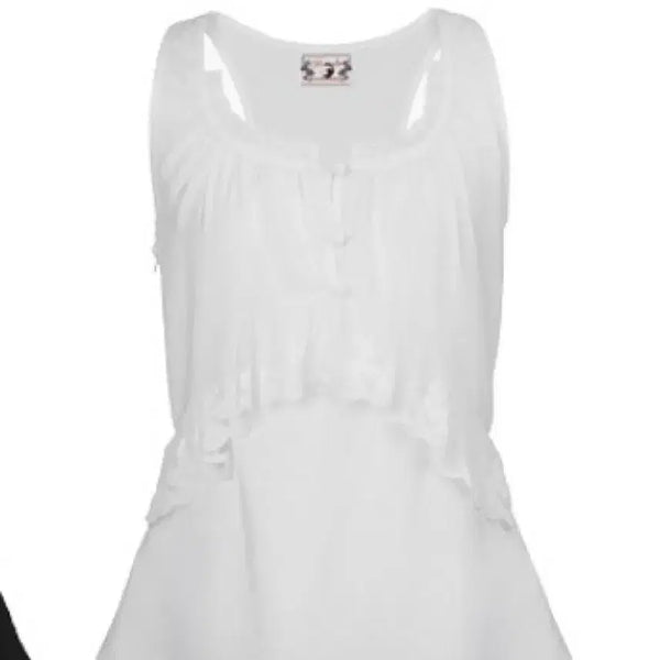 [BUNJANG] Ruffled Neck Vintage Fairy Lace Top / 러프넥 빈티지 페어리 레이스 탑