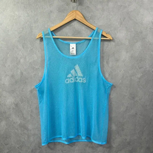 [BUNJANG] Adidas Sleeveless Running Top XL Blue / 아디다스 민소매 하늘색 2XL 러닝