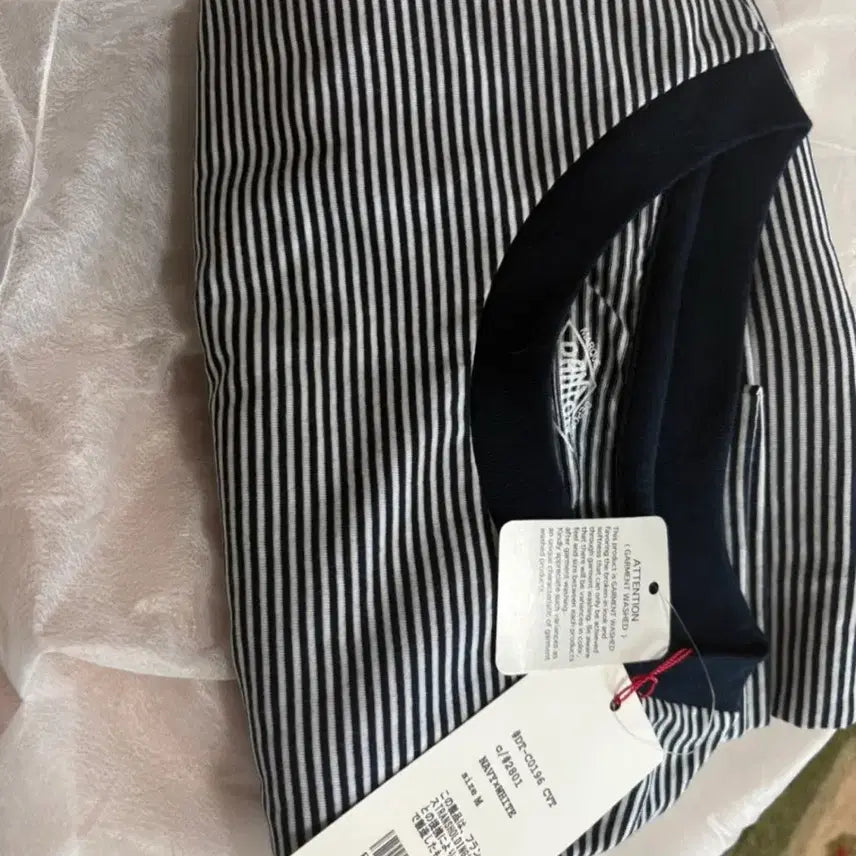 [BUNJANG] DanTon Striped Short Sleeve T-Shirt M / 단톤스트라이프반팔티셔츠M(오사카b샵)