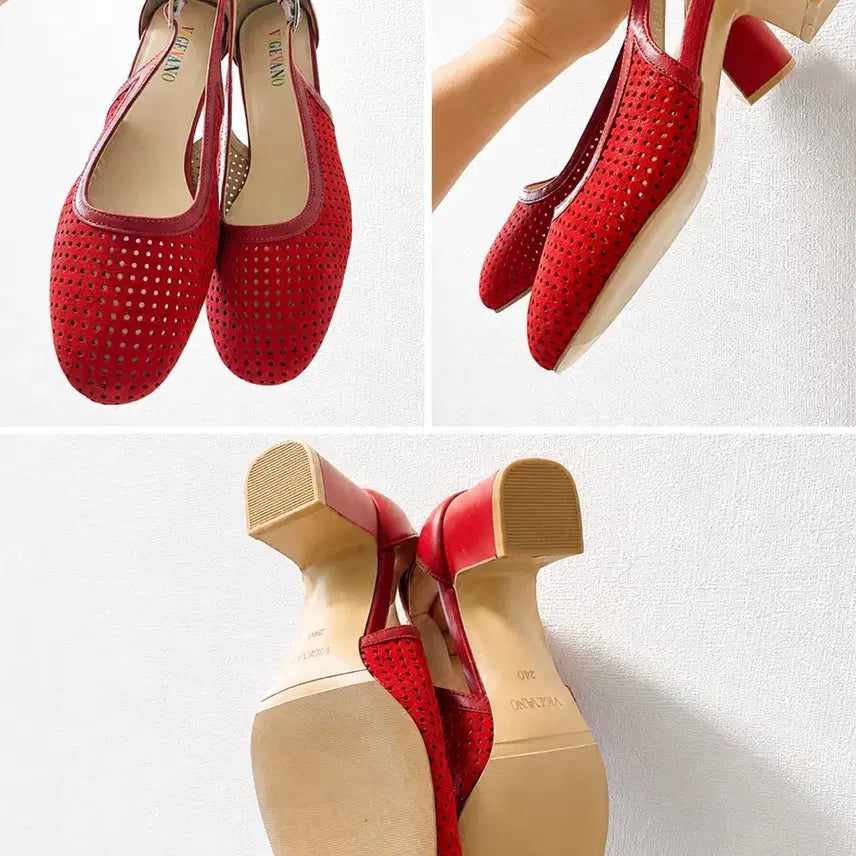 [BUNJANG] Bijanovan Red Leather Shoes 240 / 비제바노 구두 레드 240