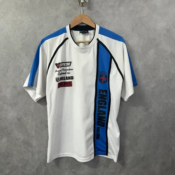 [BUNJANG] England Racing Short Sleeve T-Shirt White M / 잉글랜드 레이싱 반팔 티셔츠 화이트 M