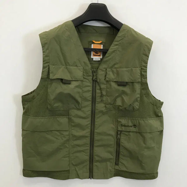 [BUNJANG] Timberland Utility Multi-Pocket Woven Vest Green XL / 팀버랜드 유틸리티 멀티포켓 우븐베스트 [XL]