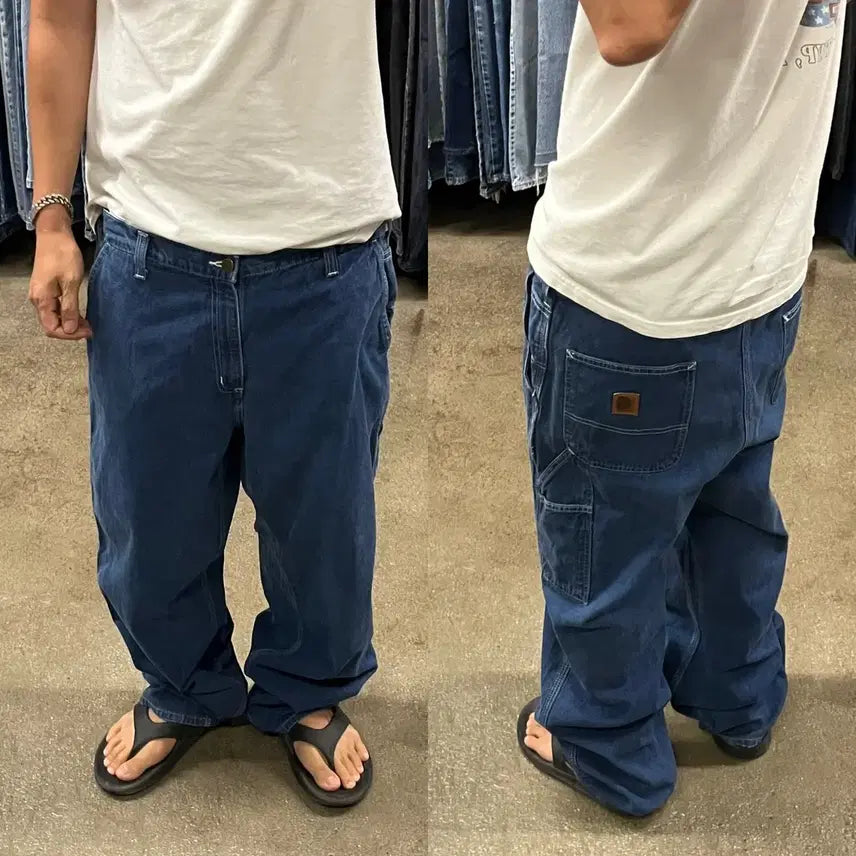 [BUNJANG] Carhartt Denim Carpenter Pants / 칼하트 데님 카펜터 팬츠 (37)
