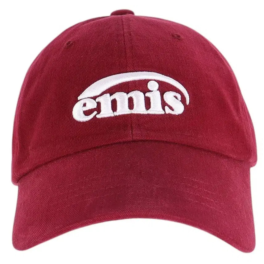 [BUNJANG] EMIS Burgundy Ball Cap / 이미스 EMIS 버건디 볼캡 모자 / k4661