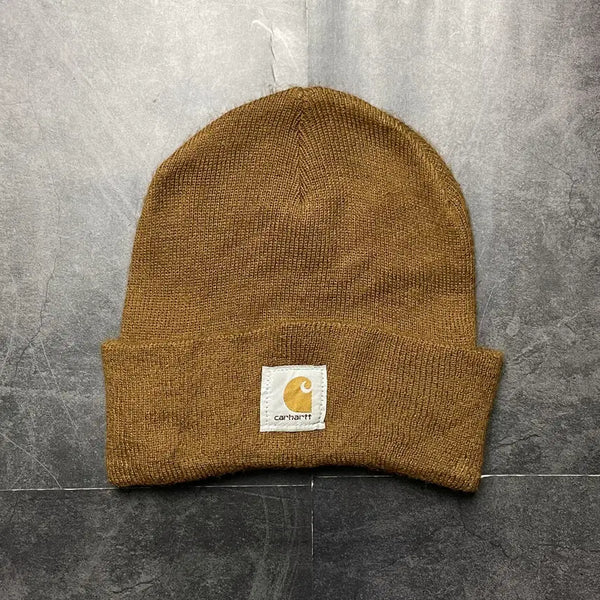[BUNJANG] Carhartt A18 Camel Knit Cuffed Beanie / CARHARTT 칼하트A18 카멜 니트 커프드 비니 A01366