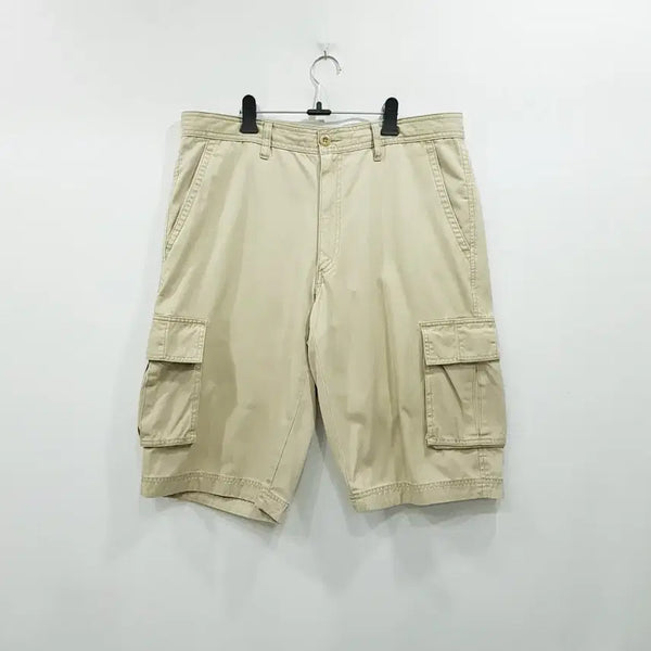[BUNJANG] Uniqlo Cotton Bermuda Cargo Shorts / R309 유니클로 베이지 버뮤다팬츠 코튼 면 카고 반바지 남L