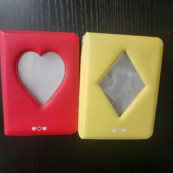 [BUNJANG] Bundle Set Red Heart & Yellow Diamond Photocard Holders / (일괄)포토카드 홀더 빨강/노랑 바인더팝니다