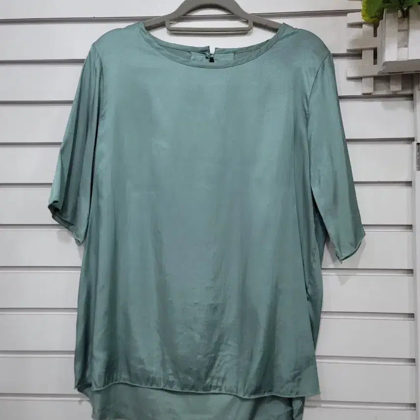 [BUNJANG] Anne Klein Mint Rayon Blouse / #여성의류앤클라인에서 나온 민트색 레이온블라우스