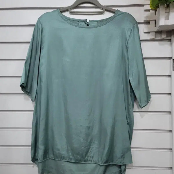 [BUNJANG] Anne Klein Mint Rayon Blouse / #여성의류앤클라인에서 나온 민트색 레이온블라우스