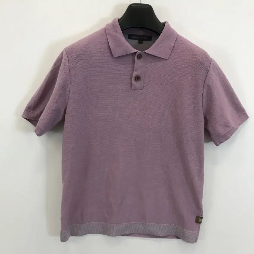 [BUNJANG] Bruno Baffi Knit Short-Sleeve Polo Shirt Pink Size 95 / 브루노바피 bruno baffi 니트반팔카라티 [95]