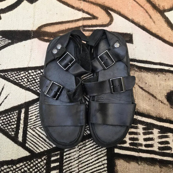 [BUNJANG] Dr. Martens Gryphon Black Leather Strap Sandals / 250 닥터마틴 그리폰 블랙 가죽 스트랩 샌들