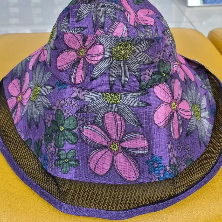 [BUNJANG] Flower Pattern Bucket Hat for Women / 플라워 패턴 여성 벙거지 모자