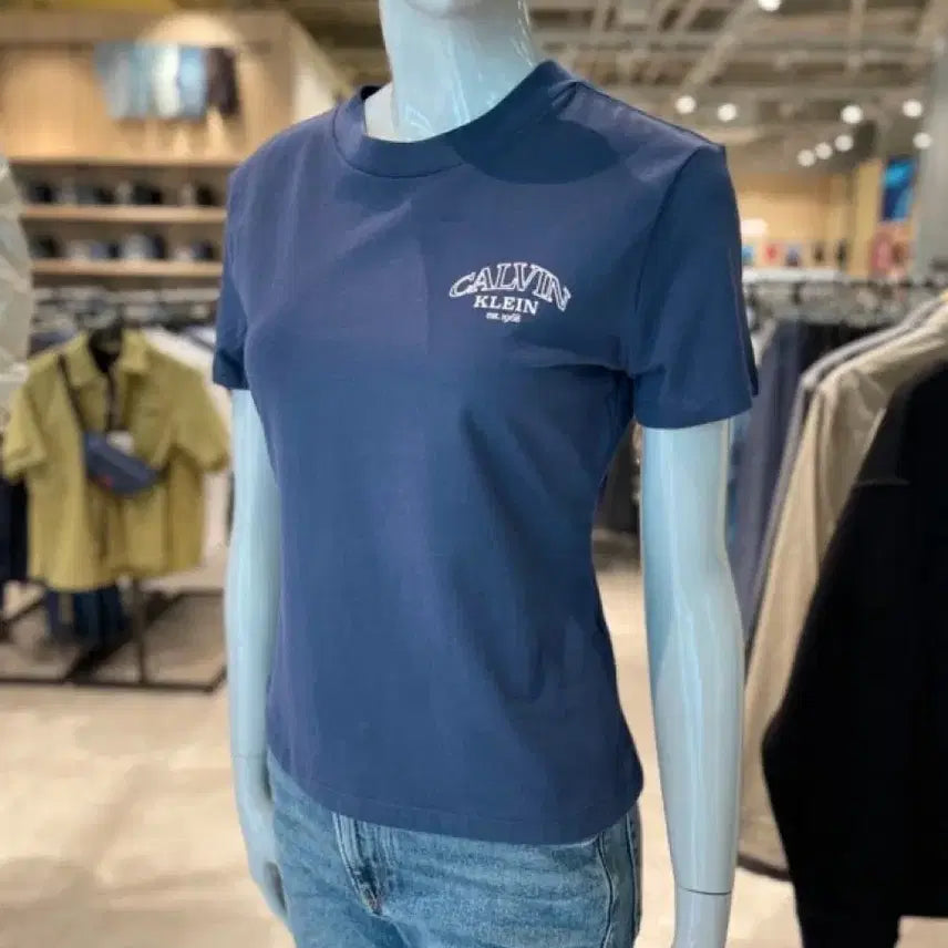 [BUNJANG] Calvin Klein T-Shirt Navy / 캘빈클라인 반팔 티셔츠 네이비