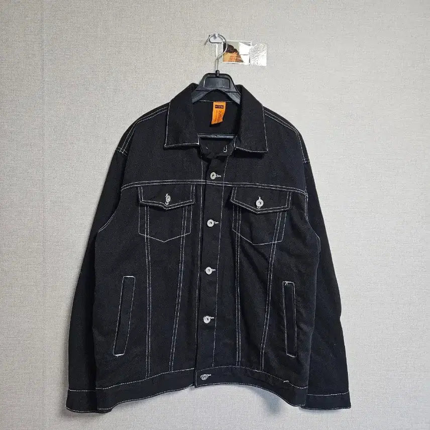[BUNJANG] Attention Black Jean Denim Jacket / 어텐션 블랙진 데님 자켓