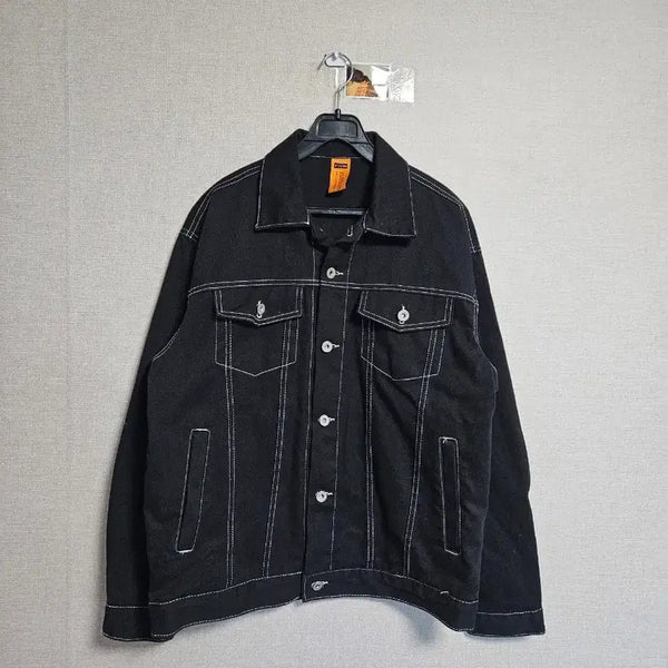 [BUNJANG] Attention Black Jean Denim Jacket / 어텐션 블랙진 데님 자켓