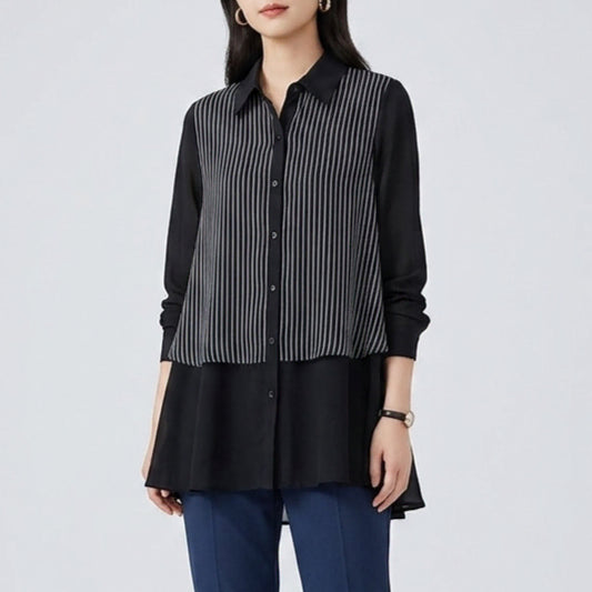[BUNJANG] Natina Long Shirt Blouse Size 66 / [66]나티나 롱셔츠 블라우스