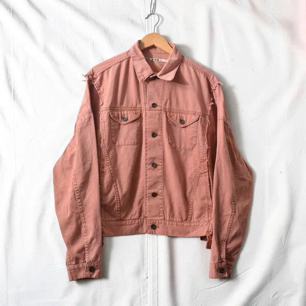 [BUNJANG] Nico and... Cotton Trucker Jacket Dusty Pink Vintage / 니코앤드 코튼 자켓 M0846