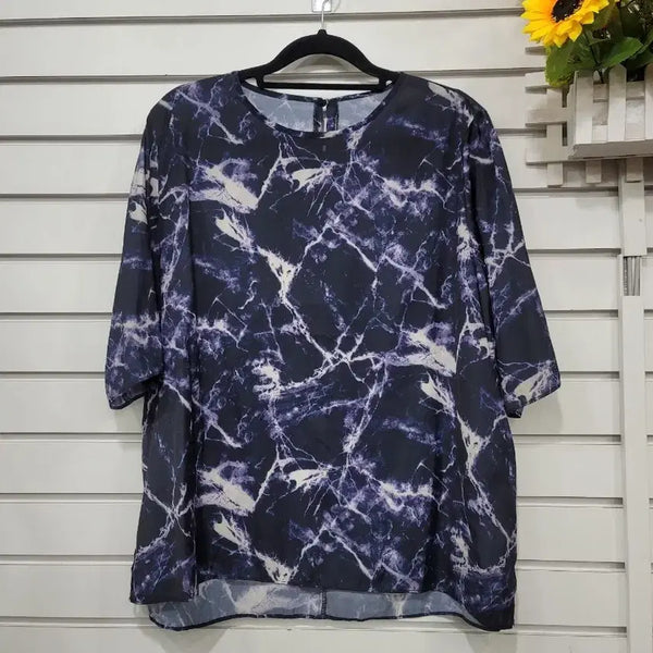 [BUNJANG] Kim Chang Sook Boutique Marble Pattern Blouse / #여성의류김창숙 부티크에서 나온 마블 패턴 블라우스