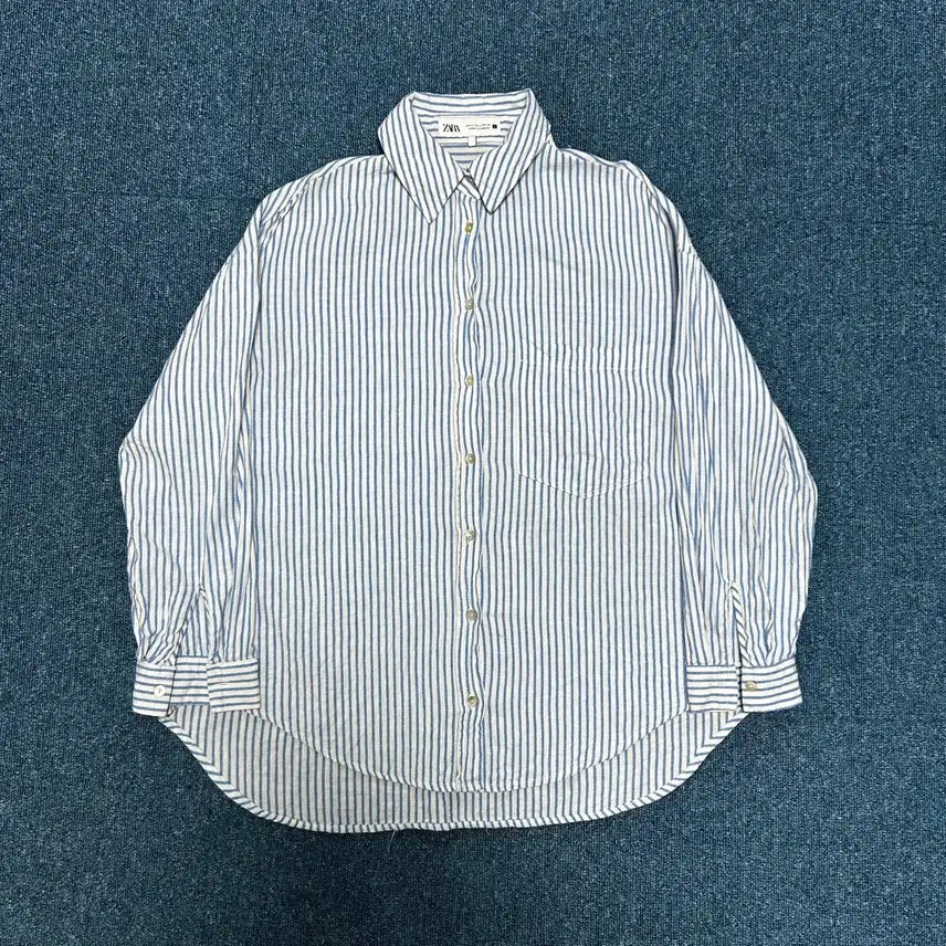 [BUNJANG] Zara Striped Shirt S / 자라 스트라이프 셔츠 S