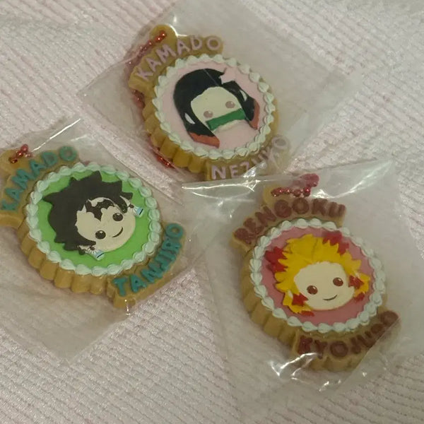 [BUNJANG] Demon Slayer Character Keyring 3-Piece Set / 귀멸의 칼날 캐릭터 키링 3개 세트